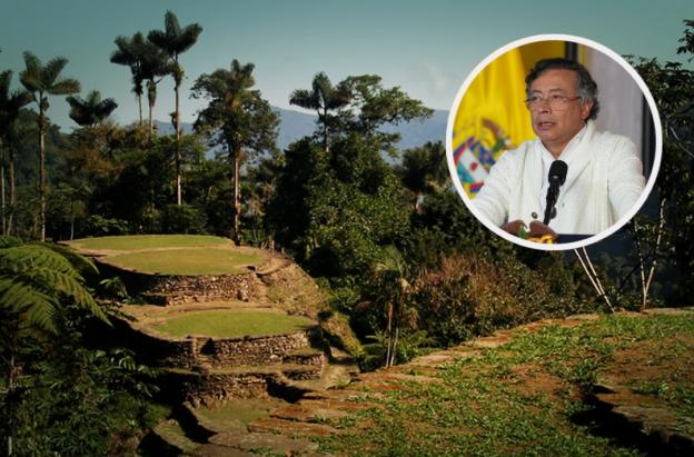 Petro sobre el decreto de la Línea Negra. / Fotos: Parque Tayrona y Presidencia.