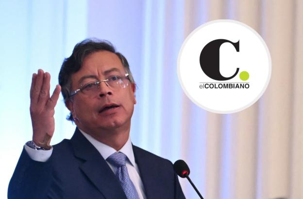 Petro sobre cobertura de El Colombiano. / Fotos: AFP y El Colombiano.