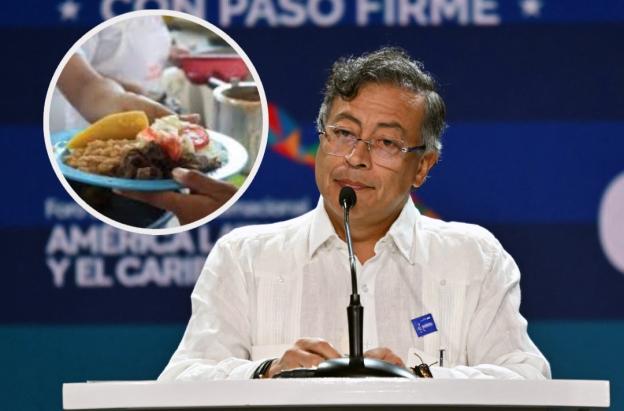 Presidente Petro sobre irregularidades en el PAE. / Fotos: AFP y MinEducación.