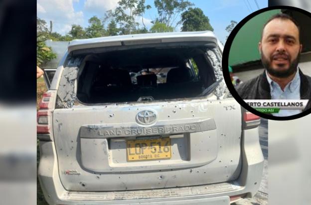 Recompensa de $200 millones por responsables de atentado contra Jairo Castellanos