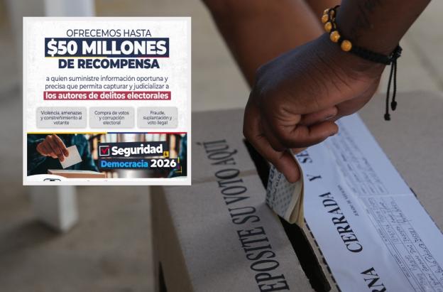Recompensa por compra de votos. / Foto: X MinDefensa y AFP.