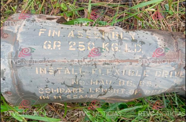 Bomba en frontera con Ecuador. / Foto: RTVC.