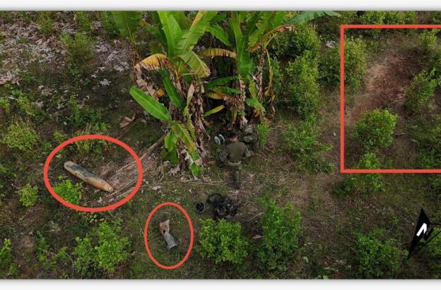 Bomba hallada en territorio colombiano habría rebotado desde Ecuador.