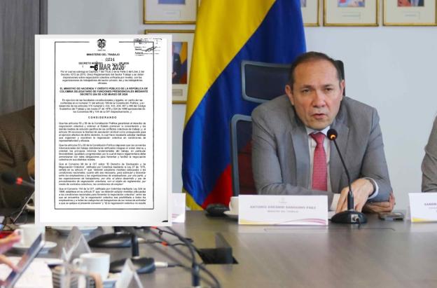 Gobierno expide decreto 0234 sobre libertad sindical. / Fotos: MinTrabajo.