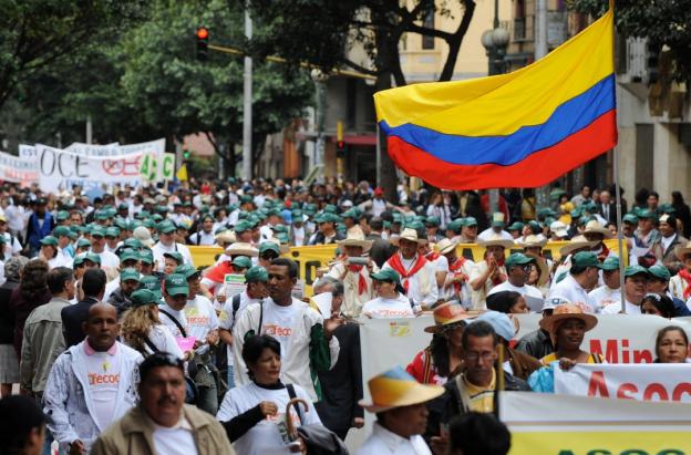 Paro nacional de Fecode. / Foto: AFP.