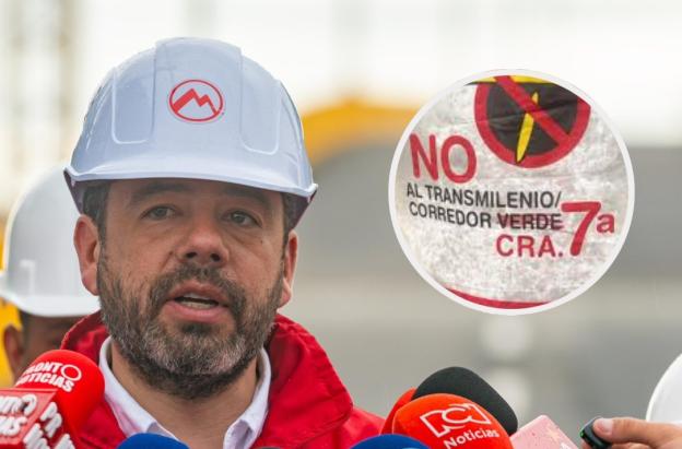 Galán sobre obras en la Cra Séptima. / Fotos: X de Galán y Redes Sociales.