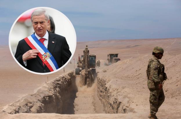 Kast en frontera de Chile y Perú. / Fotos: AFP.