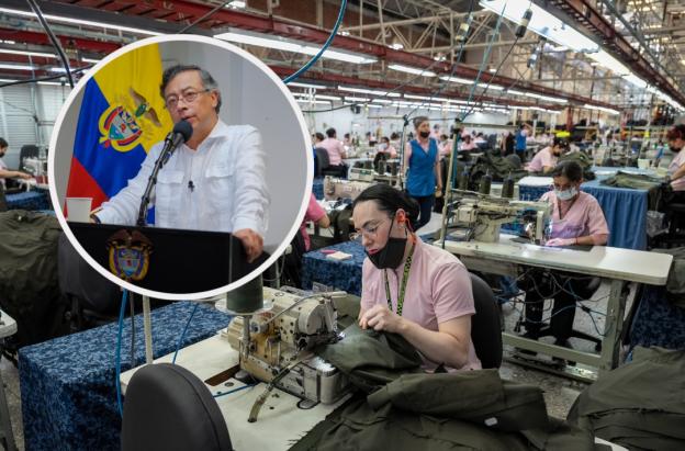Petro sobre baja tasa de desempleo. / Fotos: Presidencia de la República.