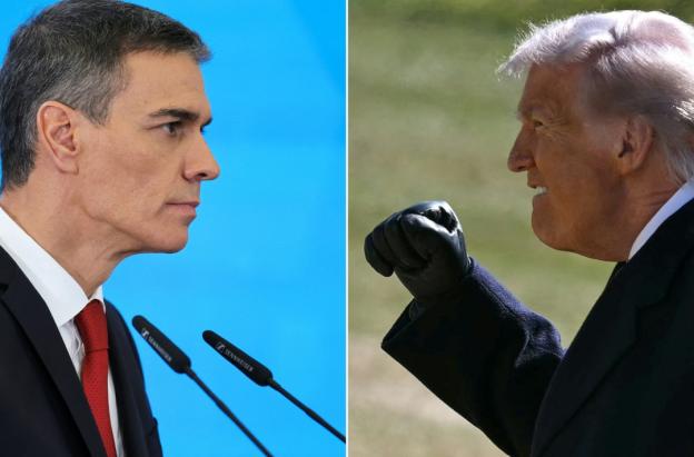 Sánchez prohíbe el uso del espacio aéreo a EE.UU. / Foto: AFP.