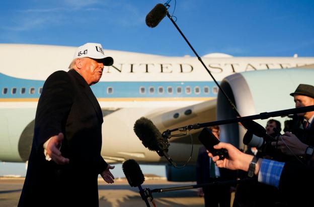 Trump sobre medios de comunicación. / Foto: AFP.