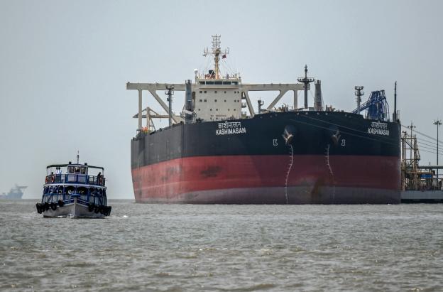 Buques petroleros en el estrecho de Ormuz. / Foto: AFP.