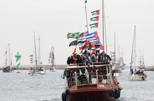 Flotilla rumbo a Gaza. / Foto: AFP.