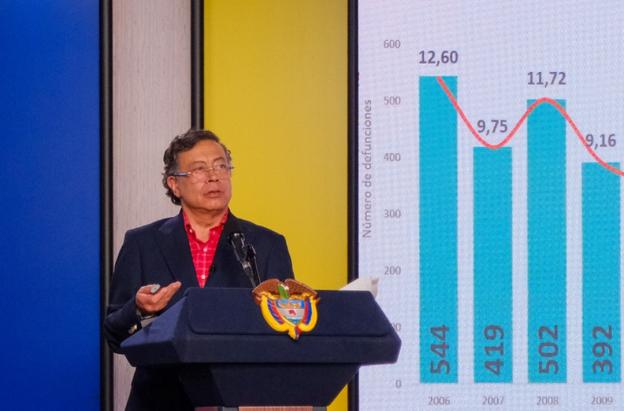 Petro sobre reducción de tasa de mortalidad. / Foto: Presidencia.