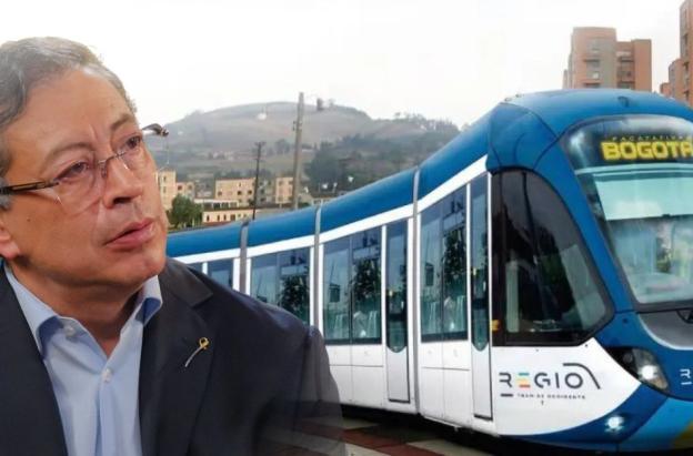 Presidente Petro defiende el Regiotram para Bogotá y señala a los monopolios del transporte