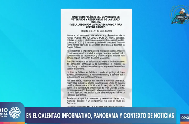 Veteranos y reservistas se unen a la campaña de Iván Cepeda