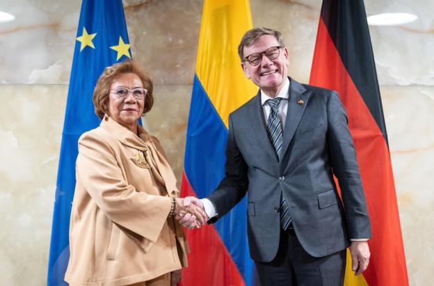 Cancilleres de Colombia y Alemania. / Foto: Cancillería.