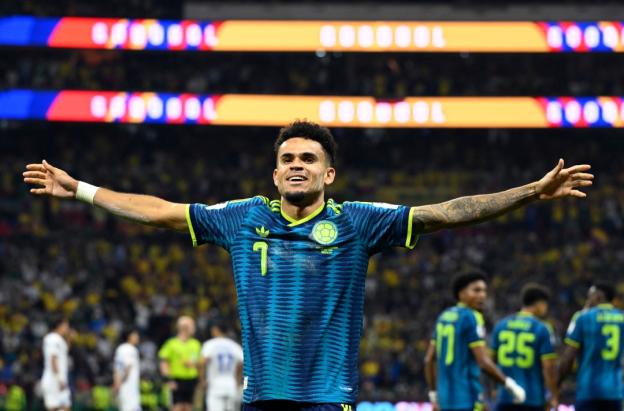 Luis Díaz en el Mundial. / Foto: AFP.