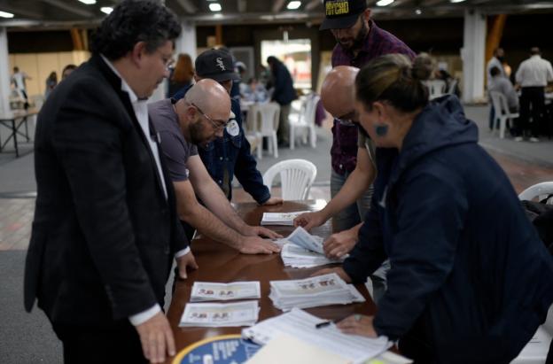 Escrutinio. / foto: AFP.