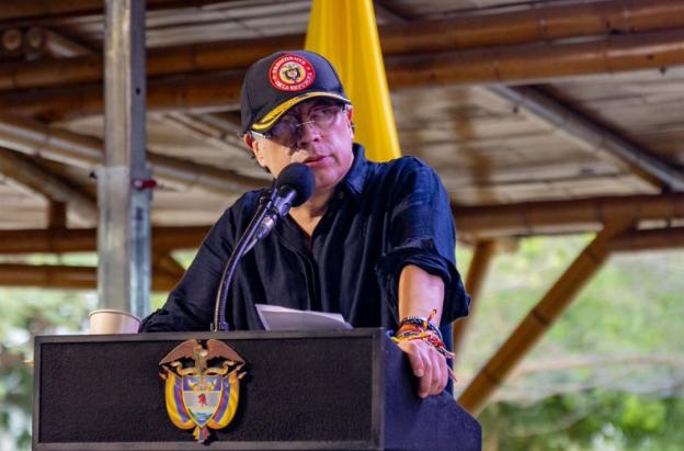 Presidente Petro sobre empalme. / Foto: Presidencia.