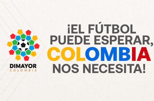 DIMAYOR aplaza fecha del fútbol del fin de semana y anuncia donaciones