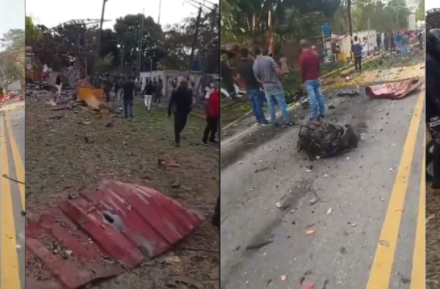 Atentado con carro bomba en la vía Panamericana deja tres personas heridas en el Cauca