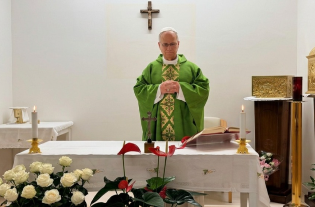El papa León XIV celebró la Santa Misa en el Hospital Gemelli