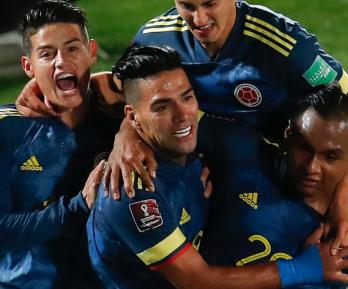 Radamel Falcao con la selección Colombia