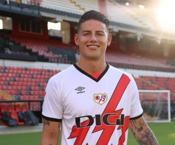 James Rodríguez, nuevo jugador del Rayo Vallecano. / Foto: X Rayo Vallecano.