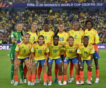 Colombia Femenina se prepara para el juego contra Camerún en el Mundial Sub-20. / Foto: AFP.