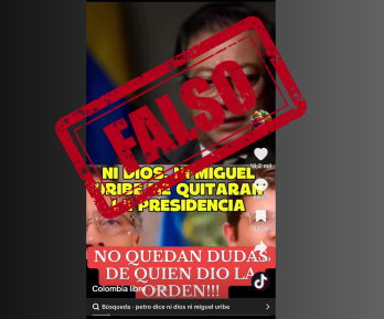 Pantallazo del video difundido.