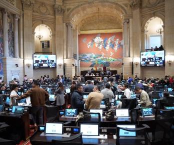 Plenaria de la Cámara de Representantes.