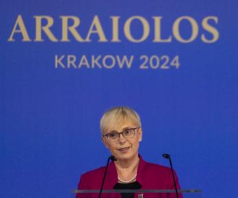 Presidenta de Eslovenia.