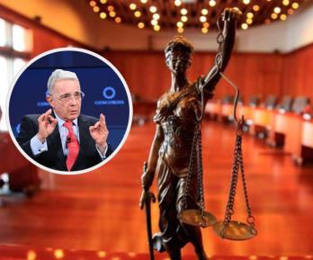 Escenarios, recursos y plazos en el juicio contra Álvaro Uribe Vélez. / Fotos: Rama Judicial y AFP.