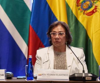 Canciller (e) Rosa Yolanda Villavicencio. / Foto: Alejandro Mejía.