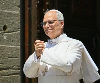Mensaje del papa León XIV sobre Gaza. / Foto: AFP.