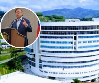 Petro pide investigar a la Clínica del Eje. / Fotos: IG Clínica del Eje y Presidencia.