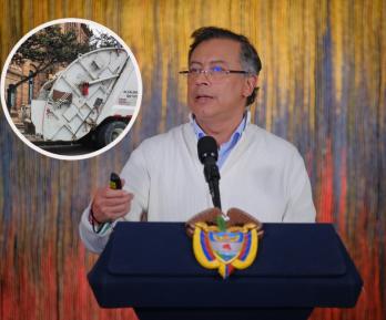 Petro sobre sistema de recolección de basuras. / Foto: Presidencia y Bogotá.