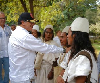 Propuesta del presidente Petro y comunidades indígenas de Magdalena. / Foto: Presidencia.