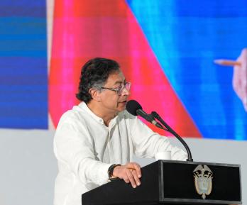 Presidente Petro durante la Instalación XXVIII - Encuentro de la Jurisdicción Ordinaria, “Justicia somos todos”