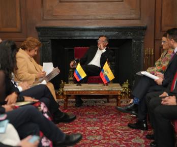 Reunión Bilateral entre el presidente Gustavo Petro y la Vicepresidenta de la República del Ecuador, Maria José Pinto