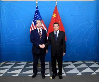Negociadores de Estados Unidos y China.