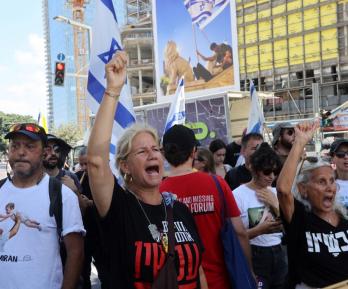 Israelíes protestan por liberación de los rehenes en Gaza