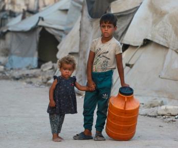 Niños en Gaza.