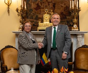 Cancilleres de Colombia y Perú.