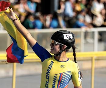 Gabriela Rueda, patinadora colombiana.