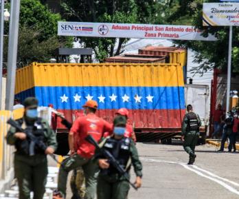 Retención de firmantes de paz en Venezuela. / Foto: AFP.