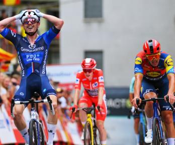 El francés David Gaudu ganó la tercera etapa de La Vuelta 2025
