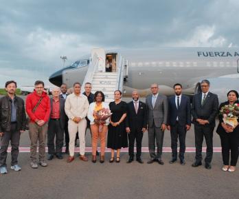 Viaje de Francia Márquez a África. / Foto: Cancillería.