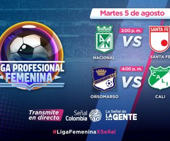 Liga femenina por Señal Colombia. / Foto: RTVC.
