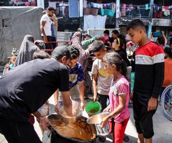 Hambruna en Gaza. / Foto: AFP.